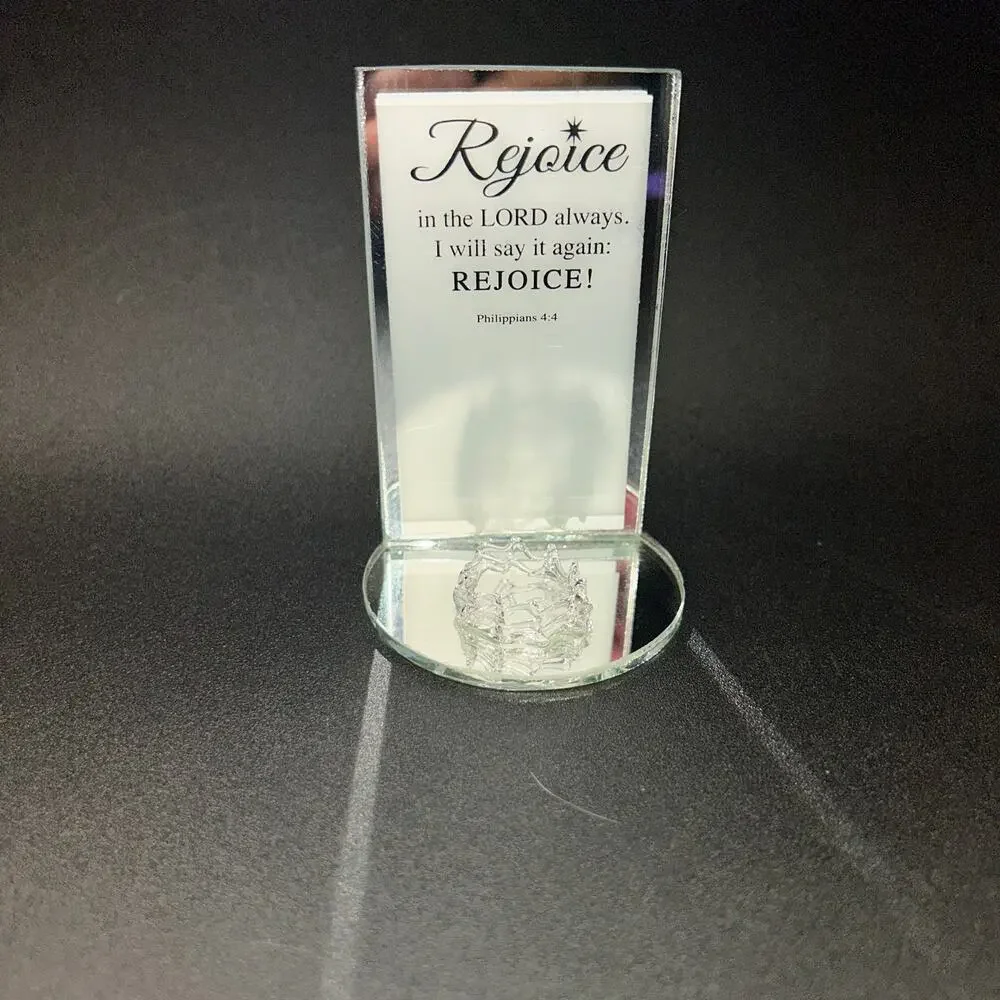 Vintage Religious Rejoice Philippians Ring Jewelry Holder